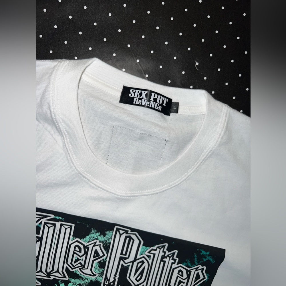 Sex Pot Revenge Shirt Men’s Large White Killer Potter - Picture 2 of 8